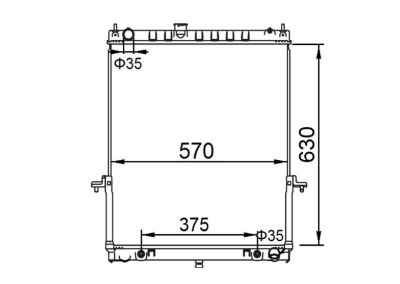 Nissan Patrol GU Petrol Radiator / NI19072