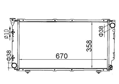Subaru Liberty 2.2L Radiator / SB14011