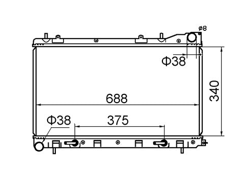 Subaru Forester 2.0L Turbo Radiator / SB14017