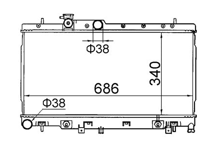 Subaru Outback 2.0L 2.5L Radiator / SB14018