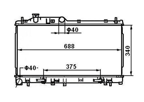 Subaru Liberty/Outback 2.0L 2.5L Non Turbo Petrol Radiator / SB14023