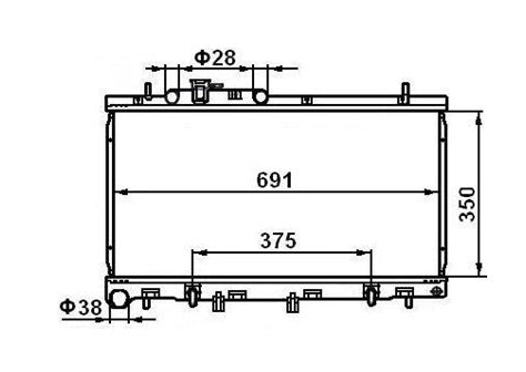 Subaru Liberty 3.0L Radiator / SB14024