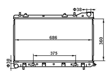 Subaru Forester 2.5L Turbo Radiator / SB14025