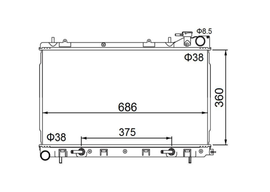 Subaru Forester Wagon Radiator / SB14031
