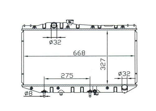 Toyota Camry SV21 V4 Radiator / TY18015