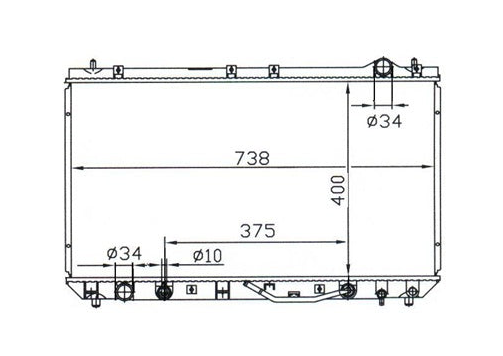 Toyota Camry MCV36R 3.0L V6 Radiator / TY18020