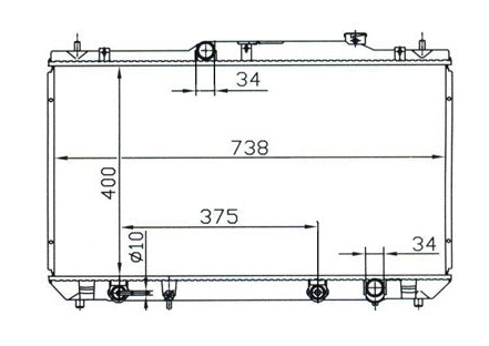 Toyota Camry ACV36R 2.4L Radiator / TY18021