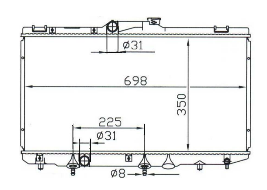 Toyota Corolla AE112 Thin Radiator / TY18026-16