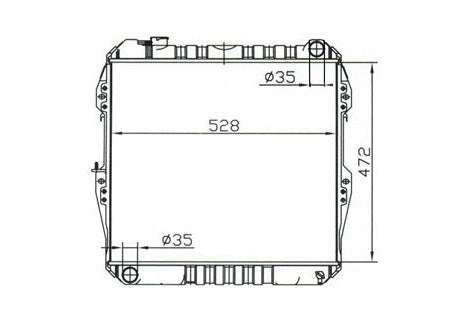 Toyota Hilux 3VZE 4Runner V6 Manual Radiator / TY18038