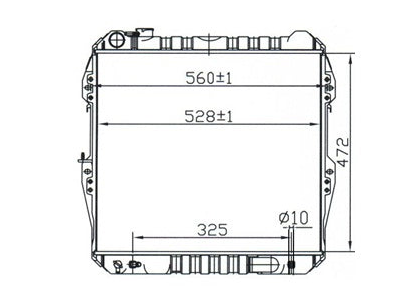 Toyota Hilux LN106 LN111 Diesel Radiator / TY18043