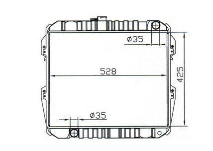 Toyota Hilux Pickup Manual Radiator / TY18047