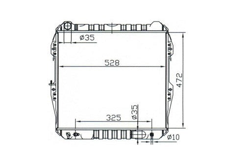 Toyota Hilux 2.4L Full Aluminium Radiator / TY18048A