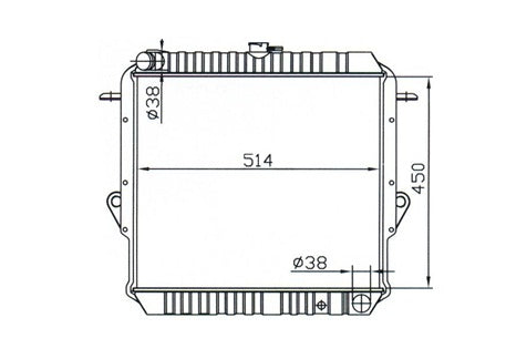 Toyota Landcruiser FJ73 FJ75 Petrol Manual Radiator / TY18063
