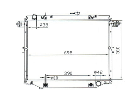 Toyota Landcruiser 100 Series Turbo Diesel Radiator / TY18068