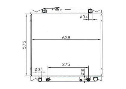 Toyota Landcruiser Prado VZJ95R 4-Runner Radiator / TY18069