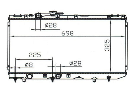 Toyota Paseo EL44 EL54 Radiator / TY18070