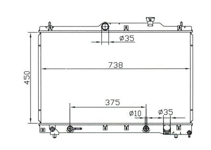 Toyota Tarago ACR30 Radiator / TY18076