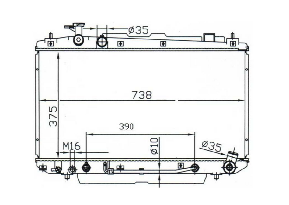 Toyota RAV4 2.0L V4 Radiator / TY18080