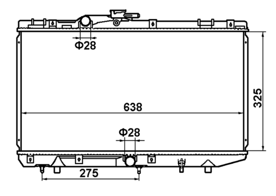 Toyota Starlet EP91 Radiator / TY18082