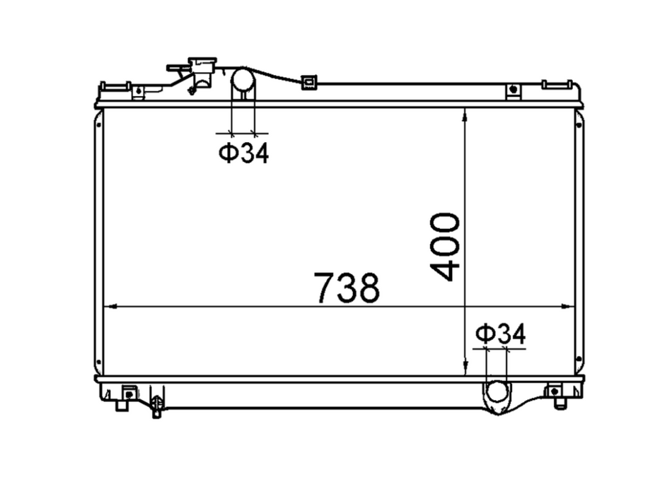 Toyota Supra JZA70 JZA80 Manual Full Aluminium Radiator / TY18086A