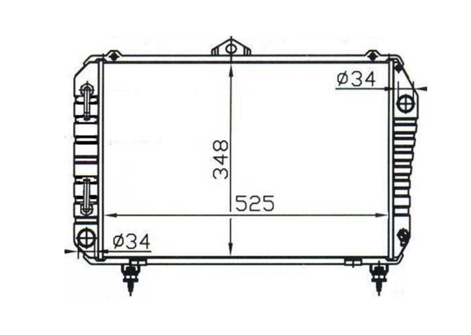 Toyota Tarago YR20 YR21 YR22 Townace Full Aluminium Radiator / TY18087A