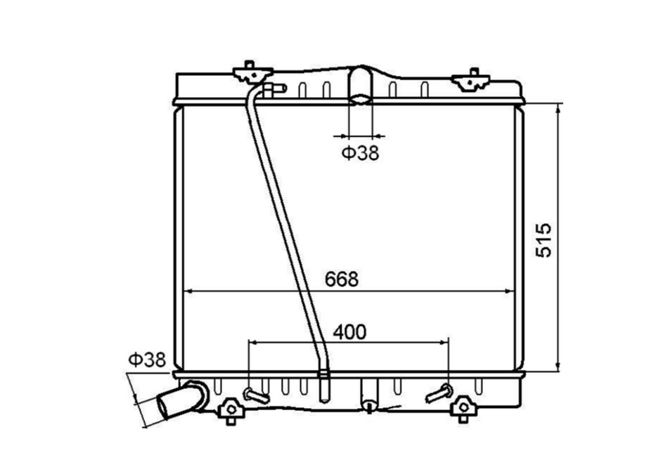Toyota Hiace TRH KDH SWB LWB 2.7L Petrol Full Aluminium Radiator / TY18088A
