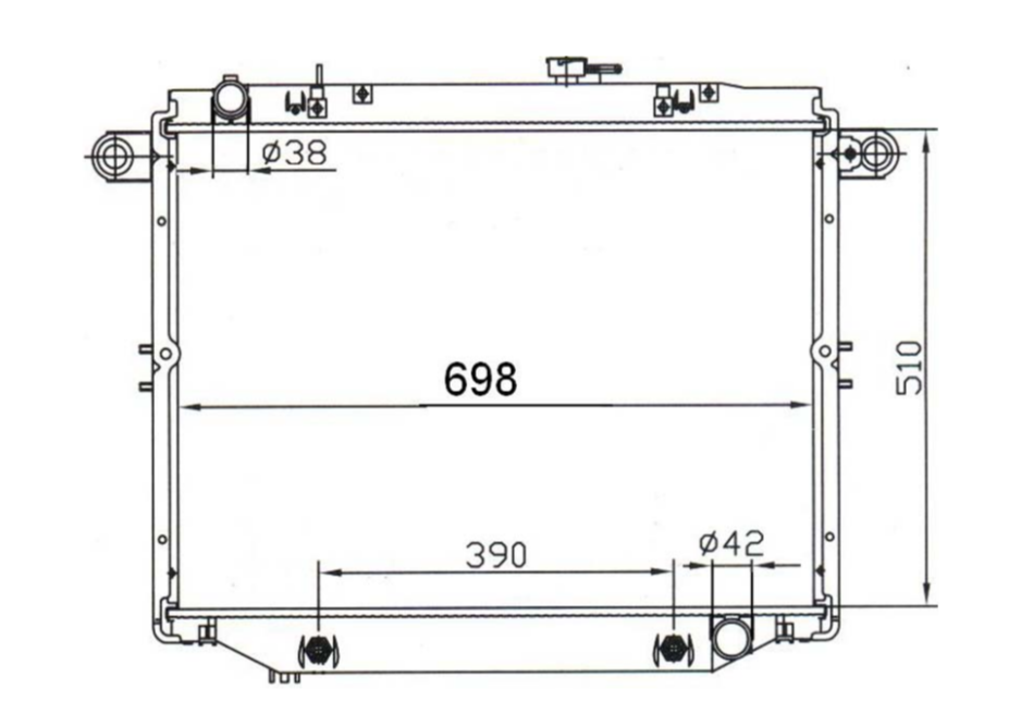 Toyota Landcruiser 100 Series 4.7L V8 Petrol Radiator / TY18089