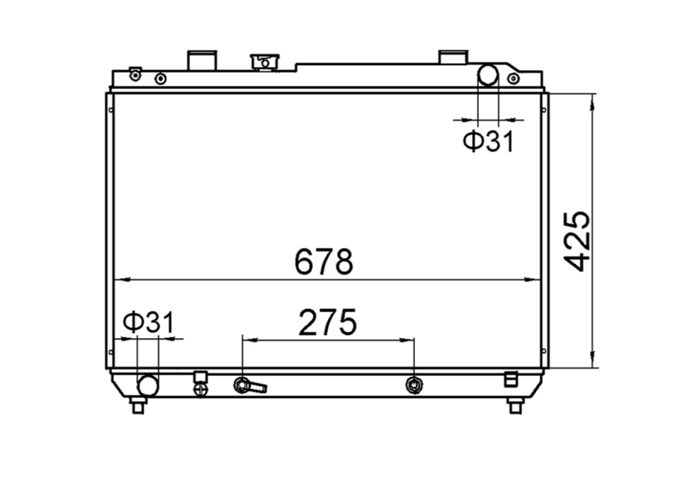 Toyota Townace SVB KR42 KR43R Radiator / TY18095