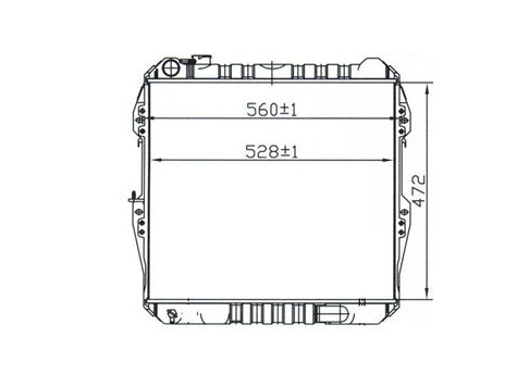 Toyota Hilux LN106 LN111 Diesel Manual Radiator / TY18105