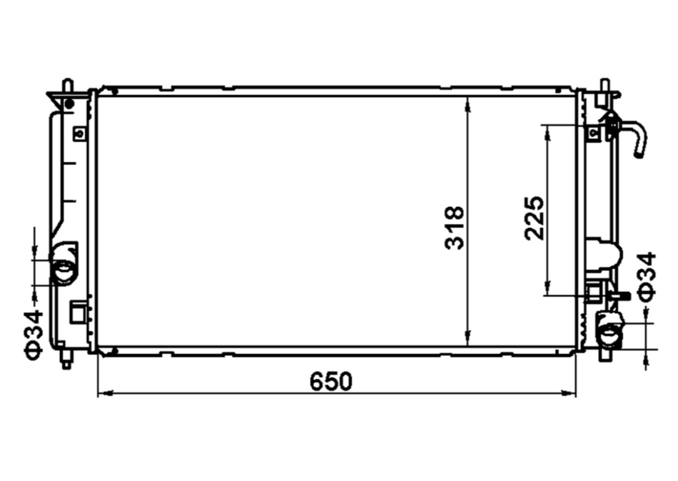 Toyota Celica ZR SX Radiator / TY18108