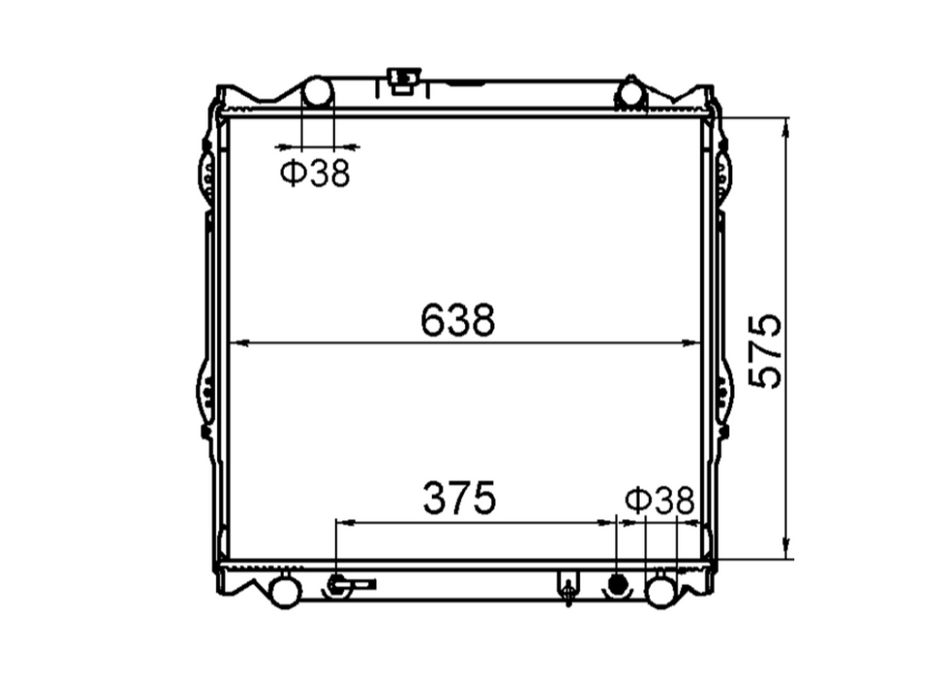 Toyota Landcruiser Prado VZJ95R 4-Runner Diesel Radiator / TY18116