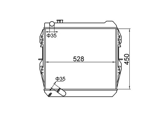 Toyota Hilux LN85R Diesel Manual Radiator / TY18120A