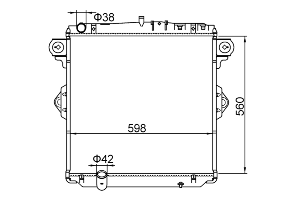 Toyota Landcruiser 7 Series 4.5L V8 Diesel Manual Radiator / TY18128