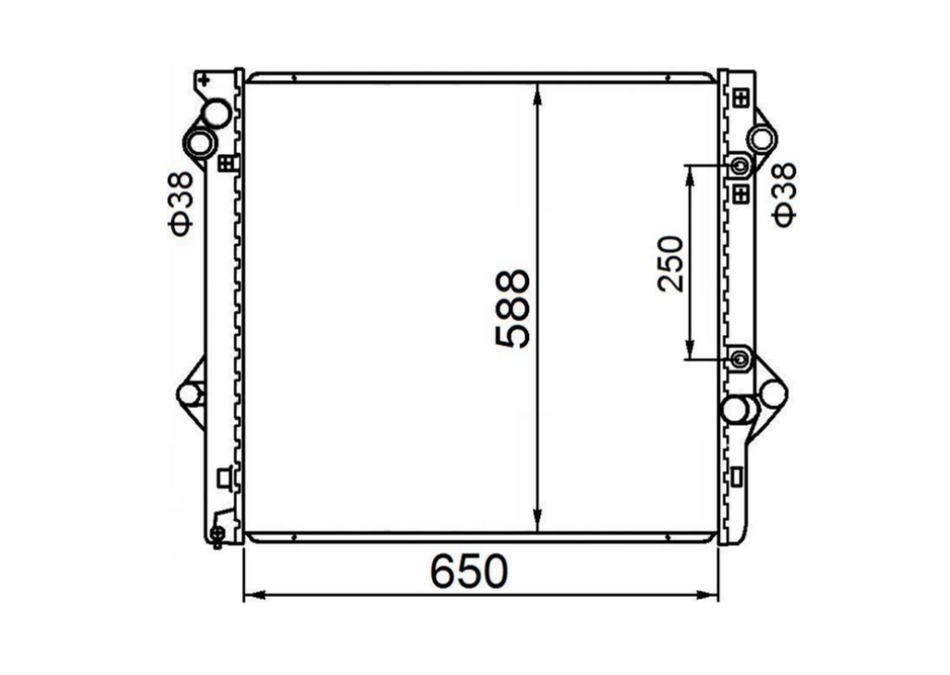 Toyota Landcruiser Prado 120 Diesel Radiator / TY18136