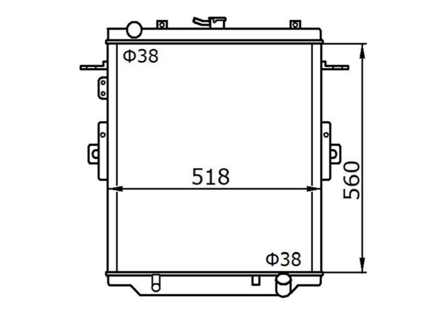 Toyota Landcruiser 70 Series Diesel Radiator / TY18139A