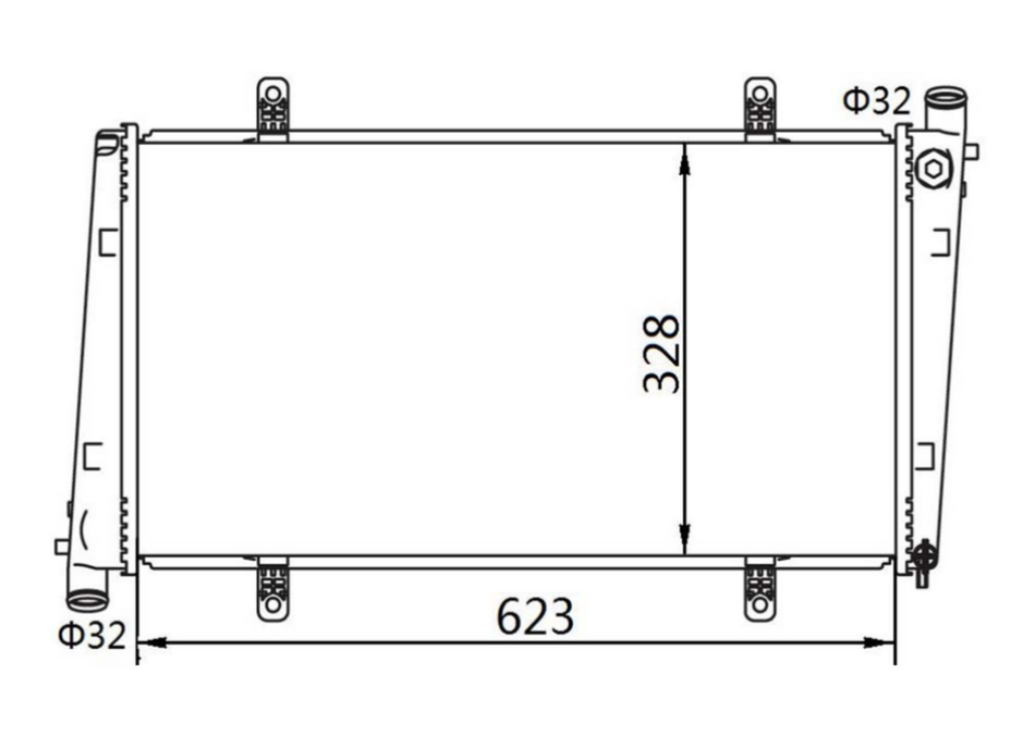 Volvo S40 V40 2.0T Manual Radiator / VL34018