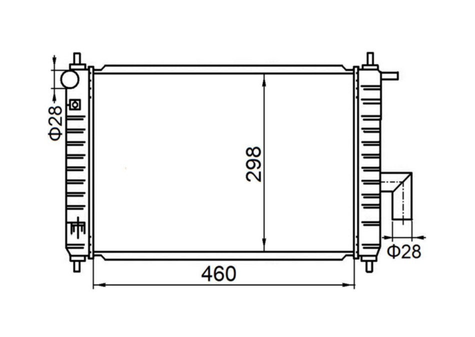 Daewoo Matiz 5-Door Radiator / DW42025