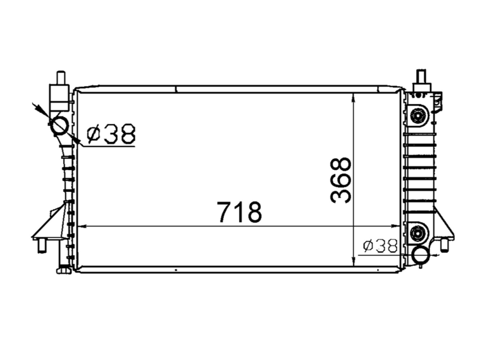 Ford Taurus DN/DP V6 3.0L Radiator / FD16036