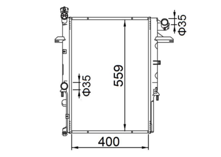 Ford Econovan JH Diesel E2500 Manual Radiator / FD16056