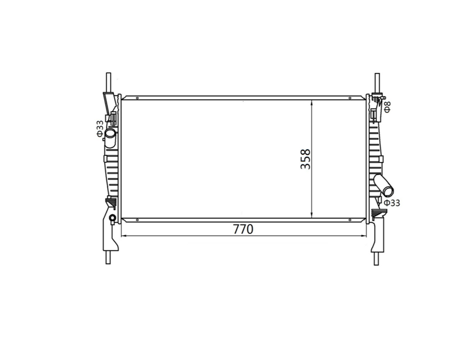 Ford Transit VM Manual Radiator / FD16062