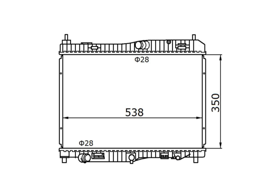 Ford Fiesta WS WT 1.6L Diesel Manual Radiator / FD16065