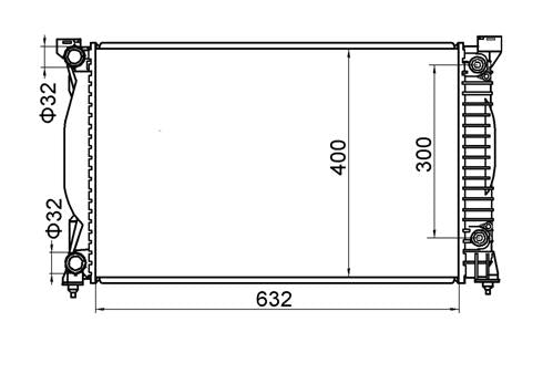 Audi A4 B6/B7 4-Door 1.8L/2L Radiator / AD74017