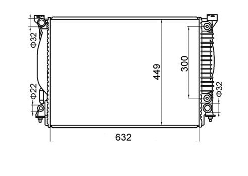 Audi A4 B6 3.0L V6 Radiator / AD74018