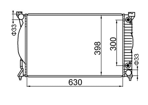 Audi A4 B6 4-Door Wagon 2.4L V6 Radiator / AD74020