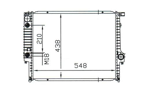 BMW E30 320i/325i Automatic Radiator / BM27012
