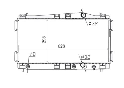 Chrysler Neon 2.0L Dual Fan Radiator / CH33015