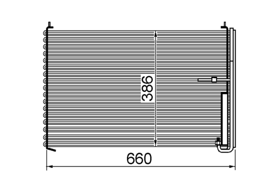 Ford Falcon EF Condenser / CFD16014A