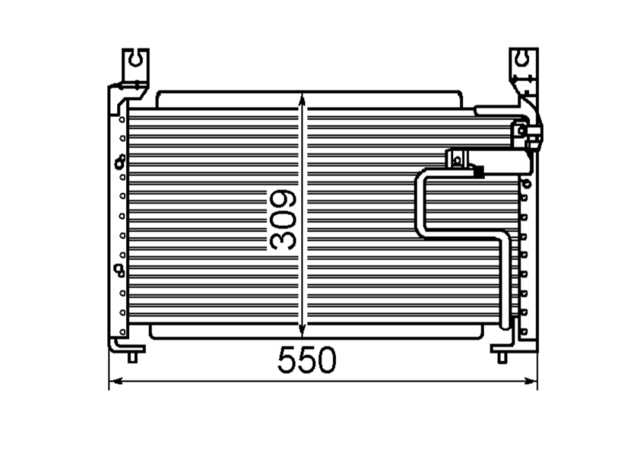 Ford Laser KC KE Meteor GC Condenser / CFD16020