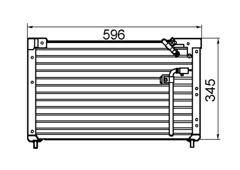 Ford Laser KF KH Condenser / CFD16021A