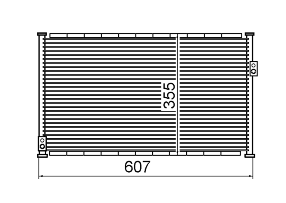 Ford Laser KH Courier Condenser / CFD16021B